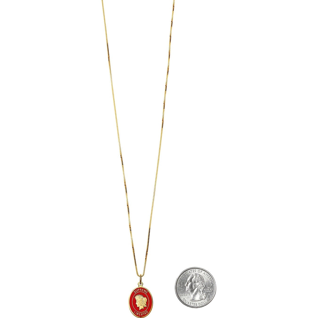 Libertad Gold Pendant view 2